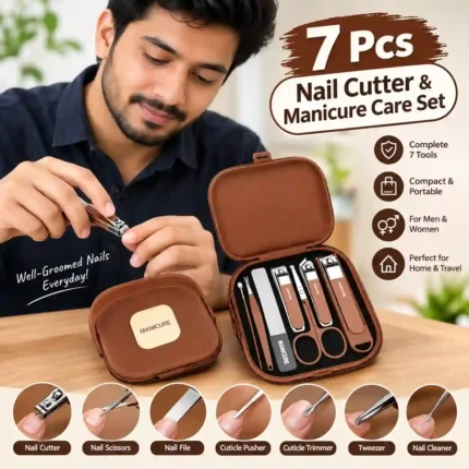 Best Price for 7 Pcs Nail Cutter & Manicure Care Set Price in BD
